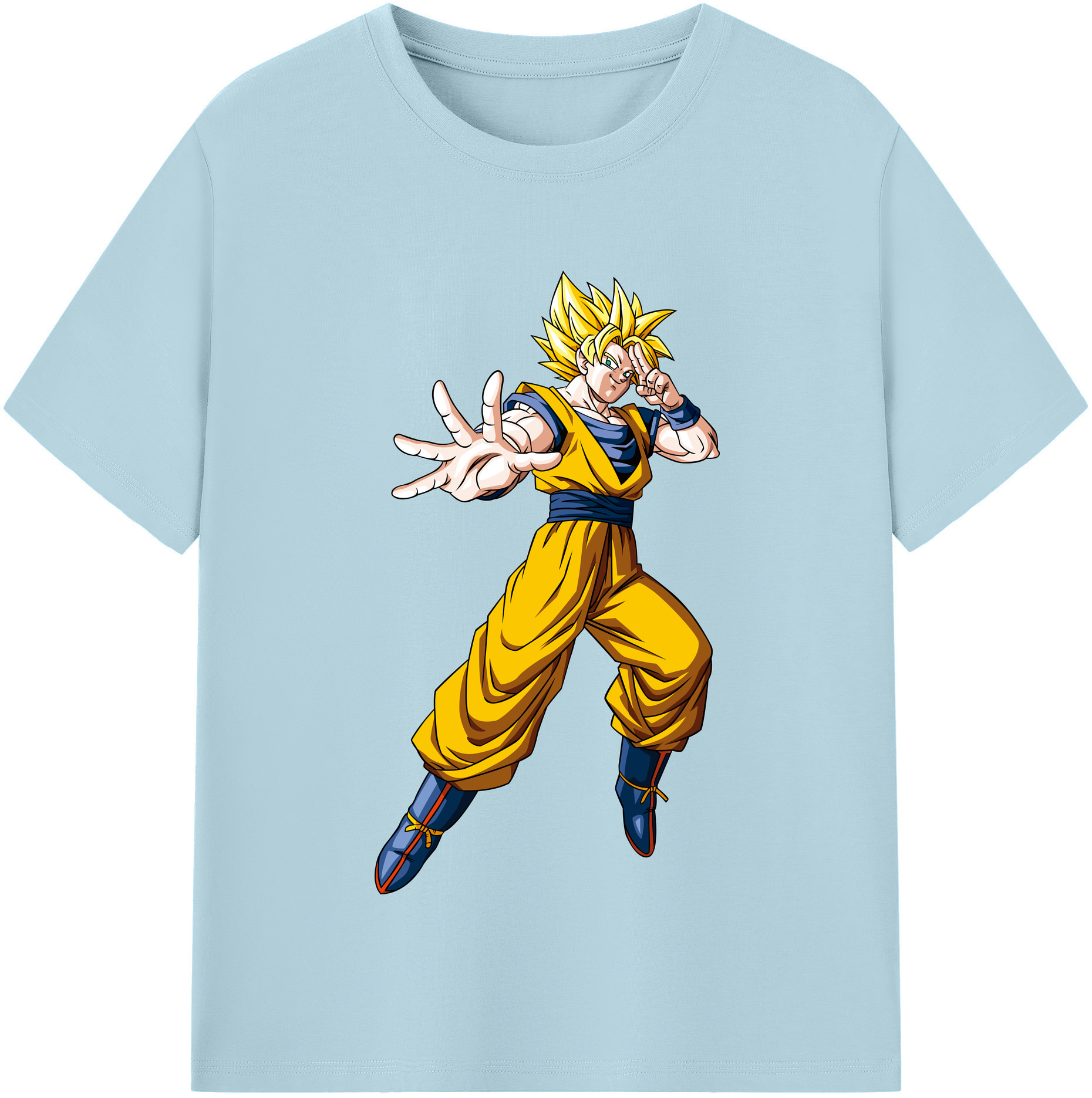（画像用） ドラゴンボール 孫悟空（そん ごくう）Son Goku カカロット DRAGON BALL Kakarotto 綿100％半袖Tシャツ（フロントプリント）